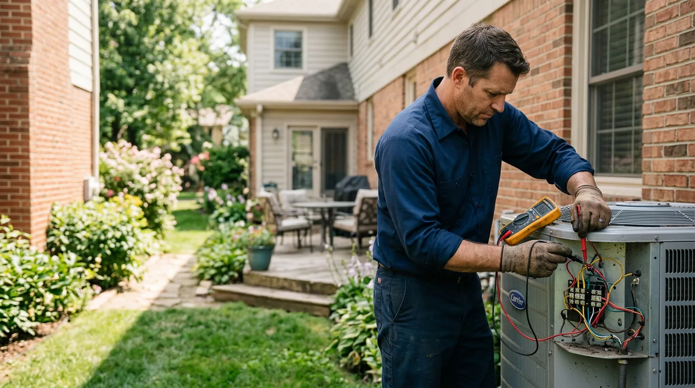 HVAC technician working near Bowler, WI